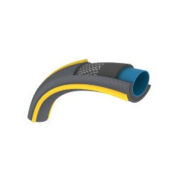 Tuyau d’arrosage anti écrasement - gris bandes 3D jaunes (48 uc/pal) - 15mm - 20m - HOZELOCK
