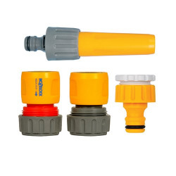 Raccord de tuyau avec vanne de régulation de : l'embout pour une régulation  pratique de l'eau à l'extrémité du tuyau (2819-20)[239] - Cdiscount  Bricolage