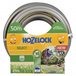 Tuyau d’arrosage Hozelock Select anti UV gris bandes 3D jaunes diamètre 15mm 50m - HOZELOCK