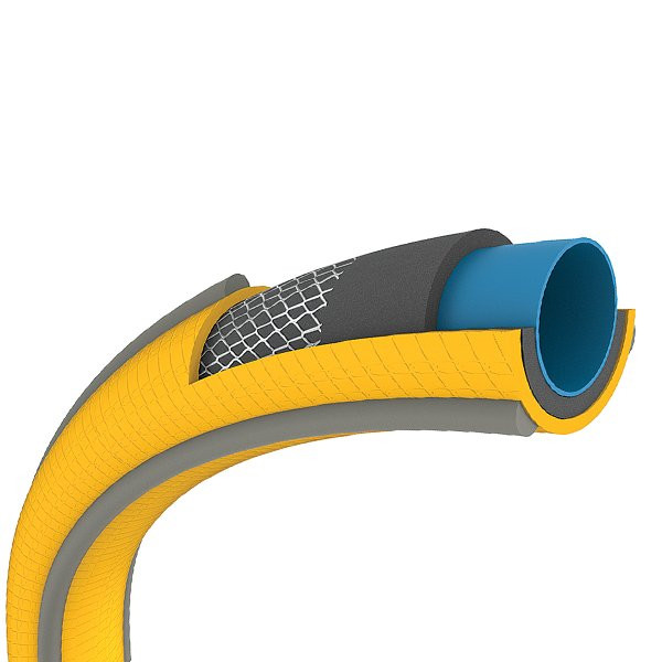 HOZELOCK Tuyau d'arrosage Ultraflex anti torsion 40 % PVC recyclé 15 mm 15 jaune - vue 2