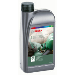 Huile adhérente biodégradable pour tronçonneuse à chaîne - Bidon 1 litre de marque BOSCH, référence: J526600