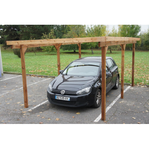 Carport en bois sans couverture Delahaye 15 m² - CHALET & JARDIN