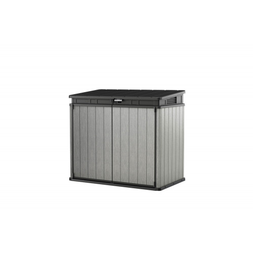Coffre de jardin résine Elite store gris et noir - 1200 l - CHALET & JARDIN