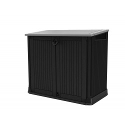 Coffre de jardin en résine multifonctions 880 l - noir (sans vérins) de marque CHALET & JARDIN, référence: J7131100