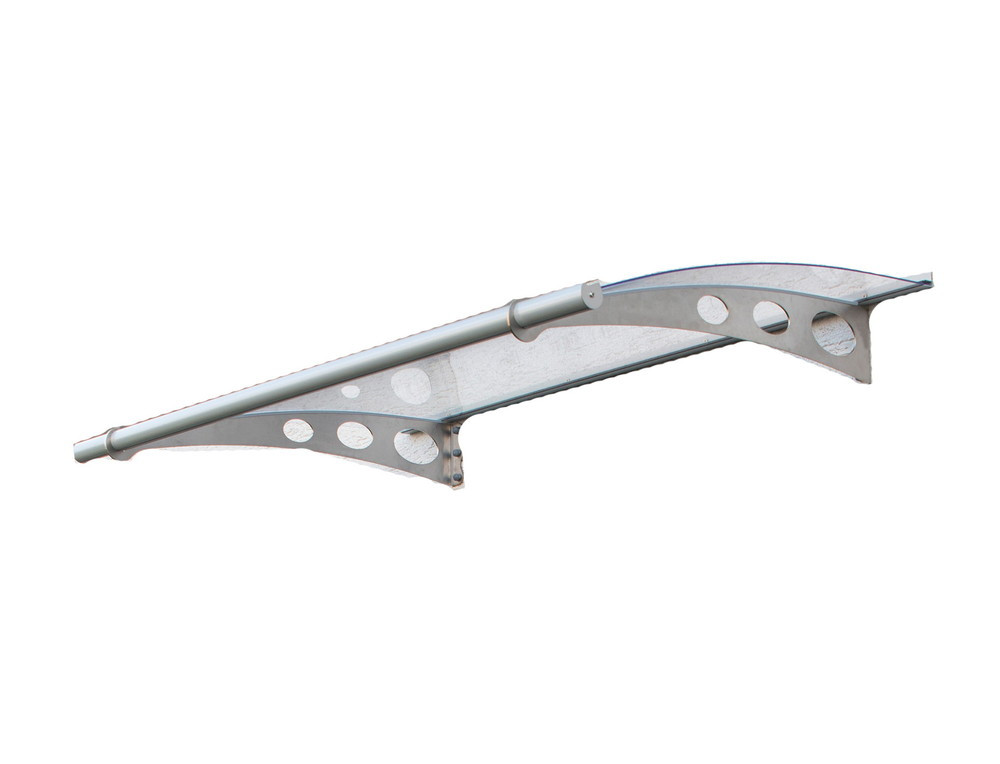 Marquise en aluminium/polycarbonate Jupiter 150,5 x 91,5 x 17,5 cm - Blanc
