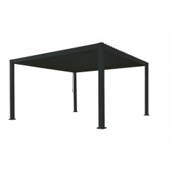Pergola Bioclimatique autoportée Ombréa® 3 x 4 m anthracite de marque CHALET & JARDIN, référence: J7134000