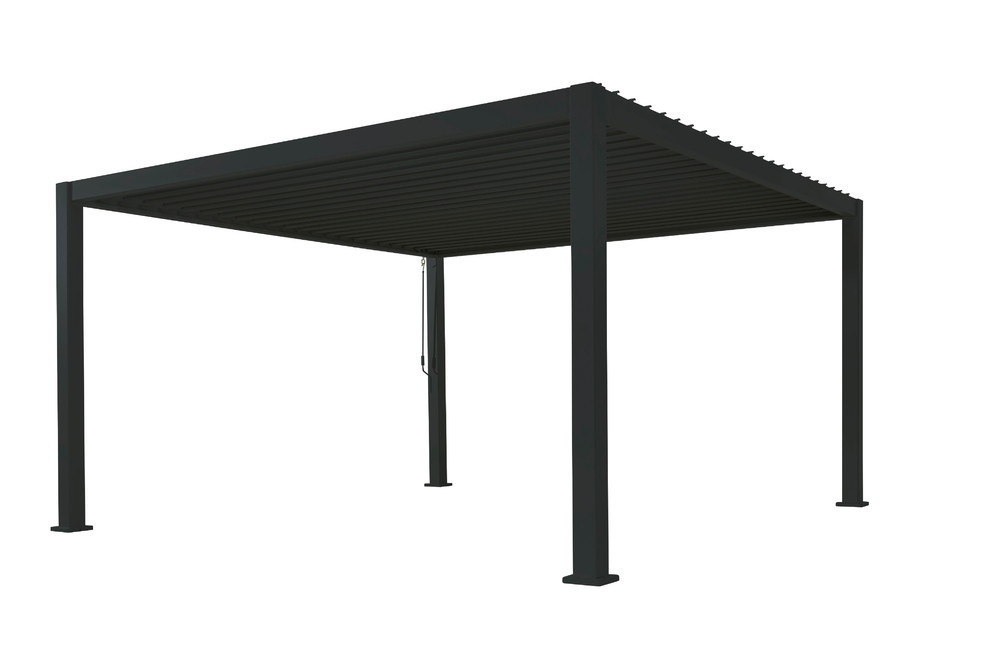 Pergola Bioclimatique Ombréa® 3 x 4 m + Store 4 m - anthracite