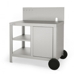 Desserte Signature Allure Inox - 99x64x102 cm - Poids 32kg de marque LE MARQUIER, référence: J7164100