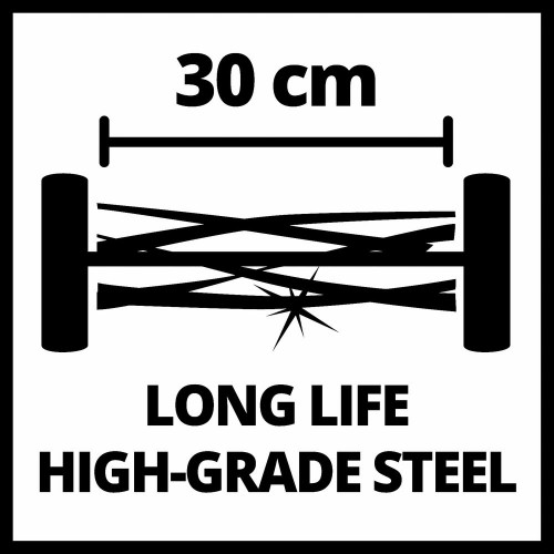 Tondeuse à main GC-HM 300 - surfaces jusqu’à 150 m² - Largeur de coupe 300 mm RECONDITIONNE - EINHELL 