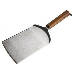 Grande spatule en inox pour barbecue - manche bois - 15 x 24 cm - 0,96 kg - Traeger