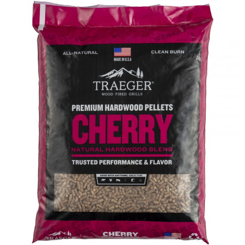 Pellets pour barbecue Cherry - Sac de 9 kg - 100% naturel - Traeger