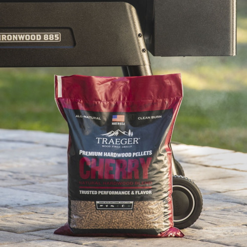 Pellets pour barbecue Cherry - Sac de 9 kg - 100% naturel - Traeger