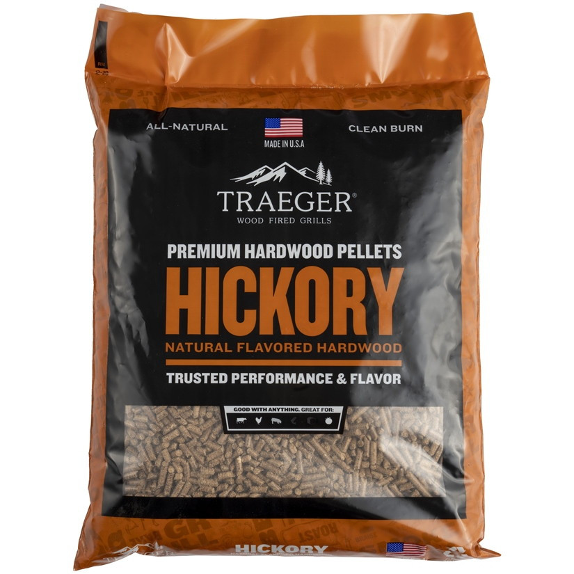 Pellets pour barbecue Hickory - Sac de 9 kg - 100% naturel