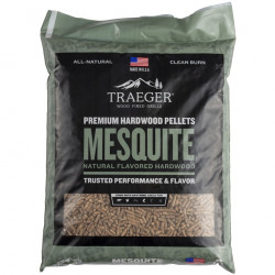 Pellets pour barbecue Mesquite - Sac de 9 kg -100% naturel de marque Traeger, référence: J7170200