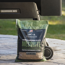 Pellets pour barbecue Mesquite - Sac de 9 kg -100% naturel - Traeger