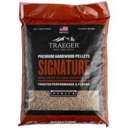 Pellets pour barbecue Signature Blend - Sac de 9 kg - 100% naturel de marque Traeger, référence: J7170300