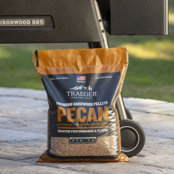 Pellets pour barbecue Pecan - Sac de 9 kg - 100% naturel - Traeger