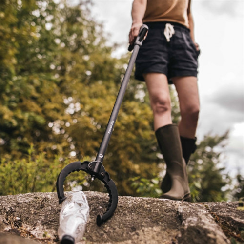 Pince à déchets en acier Solid - manches à anneau ergonomique - 87,5 cm - 0,45 kg - FISKARS