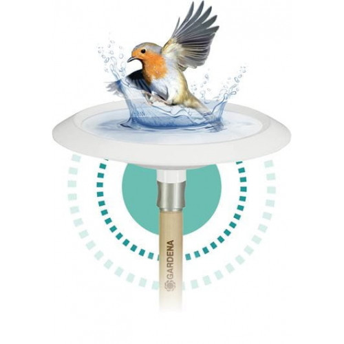 Bain en plastique pour oiseaux ClickUp - compatible avec manche ou support balcon ClickUp! - GARDENA