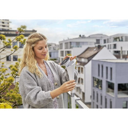 Lampe solaire ClickUp! - compatible avec manche ou support pour balcon ClickUp! - GARDENA