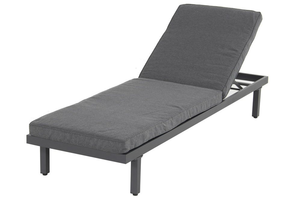 Chalet & Jardin Bain de soleil Aveiro en aluminium matelas en polyester - vue 2