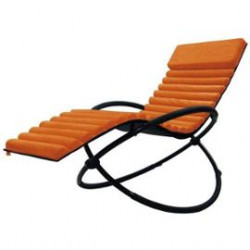 Bain de soleil Swing Luxe Monaco en aluminium - Terracotta - CHALET & JARDIN