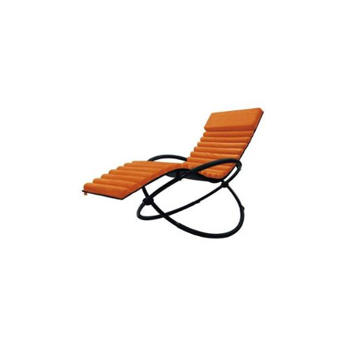 Bain de soleil Swing Luxe Monaco en aluminium - Terracotta - CHALET & JARDIN