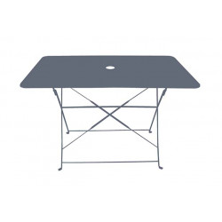 Ensemble repas Bistrot dépliant métal - Table + 4 Chaises - Gris de marque CHALET & JARDIN, référence: J7182100