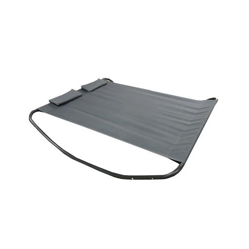 Lit double bain de soleil Monaco en aluminium - Gris anthracite - CHALET & JARDIN