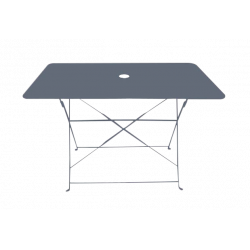 Table rectangulaire d'extérieur pliante Bistro en acier - Gris de marque CHALET & JARDIN, référence: J7187000