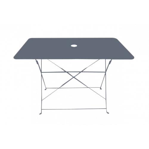 Table rectangulaire d'extérieur pliante Bistro en acier - Gris - CHALET & JARDIN