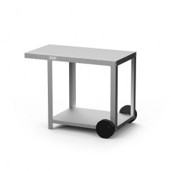 Desserte Vintage Pure en inox - 97 x 63 x 75 cm de marque LE MARQUIER, référence: J7190600