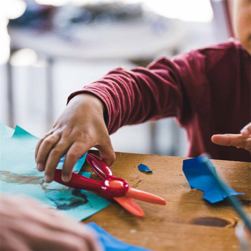 Premiers ciseaux pour enfants à partir de 2 ans - lames en plastique - rouge - FISKARS