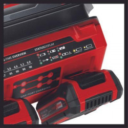 Chargeur Power X-Quattrocharger 4 A 2x2 – 18 V – 4 A – 4 emplacements batteries pour les batteries Power X-Change - EINHELL 