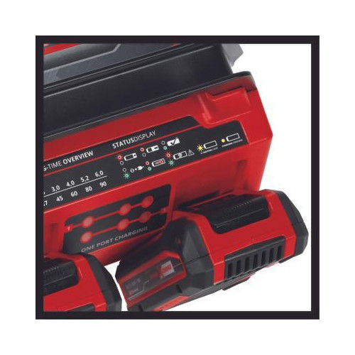 Chargeur Power X-Quattrocharger 4 A 2x2 – 18 V – 4 A – 4 emplacements batteries pour les batteries Power X-Change - EINHELL 