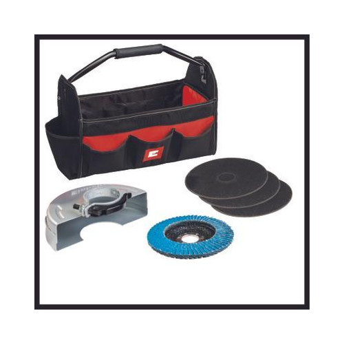 Meuleuse d’angle – TC-AG 125/850 Kit – 850 W – Ø 125 mm – 12 000 tr/min – avec disques + sac porte-outils - EINHELL 