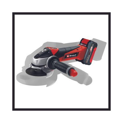 Meuleuse d’angle sans fil – TE-AG 18/115 Li – 18 V – Ø 115 mm – 8 500 tr/min – 28 mm – avec batterie 4,0 Ah et chargeur - EINHELL 