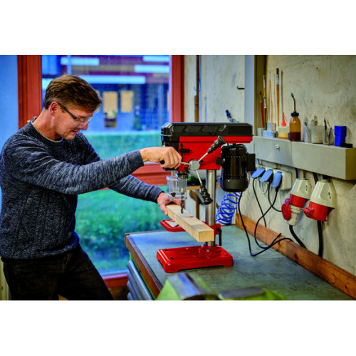 Perceuse à colonne – TC-BD 450 – 300 W – 5 vitesses – 600 à 2 650 tr/min – mandrin 1,5 à 13 mm – gorge 104 mm - EINHELL 