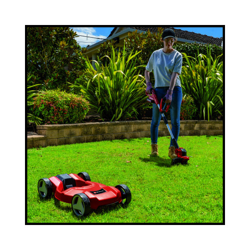 Coupe-bordures sans fil – GE-CT 18/28 Li TC-Solo – 18 V – largeur de coupe 28 cm – fil Ø 1,6 mm – chariot de tonte inclus – sans - EINHELL 
