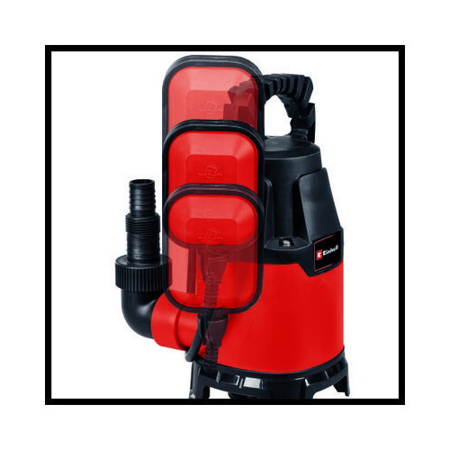 Pompe d’évacuation eaux chargées – GC-DP 3325 – 330 W – 9 500 L/h – HMT 6 m – particules Ø 25 mm – câble 10 m - EINHELL 