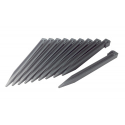 Lot de 10 piquets d'ancrage Etik Fix anthracite - PP pour bordure ETIK BORDURA - NORTENE 