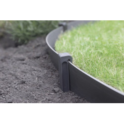 Lot de 10 piquets d'ancrage Etik Fix anthracite - PP pour bordure ETIK BORDURA - NORTENE 