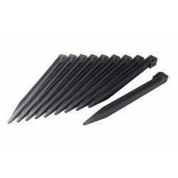 Lot de 10 piquets d'ancrage Etik Fix anthracite - PP pour bordure ETIK BORDURA - NORTENE 