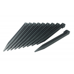 Lot de 10 piquets d'ancrage Etik Fix anthracite - PP pour bordure ETIK BORDURA - NORTENE 