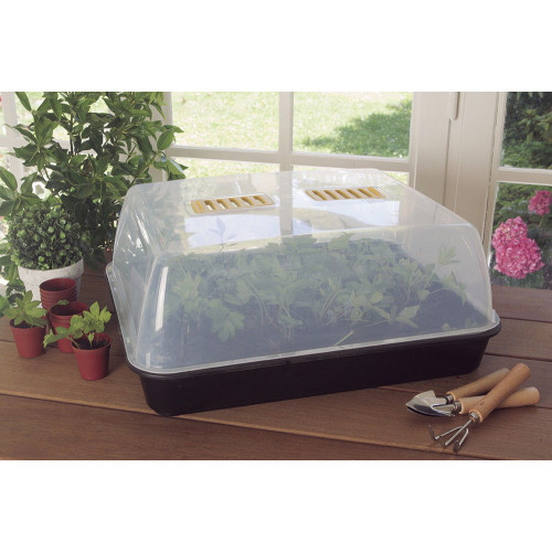 Mini-serre pour semis Rapid Grow en polypropylène - noir/transparent - NORTENE 