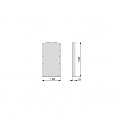 Accessoire latéral pour penderie rabattable pour armoire Hang, Plastique noir - EMUCA