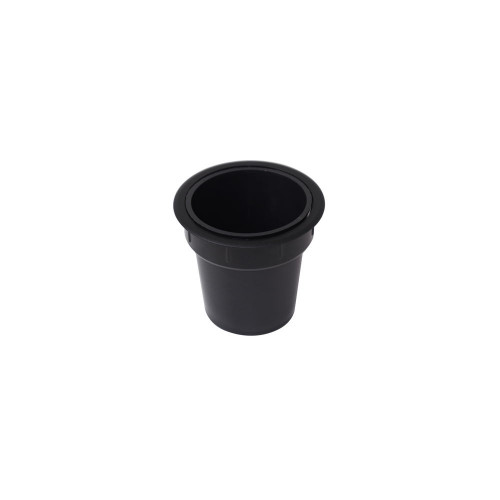 Lot de 5 accessoires porte-objets Pot, Plastique noir - EMUCA