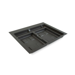 Base Recycle pour poubelles pour tiroir de cuisine, Module 600 mm, gris de marque EMUCA, référence: B7209100