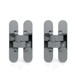 Charnière invisible pour portes., 80 Kg, Peint en aluminium - EMUCA
