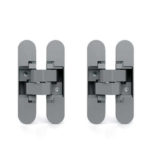 Charnière invisible pour portes., 80 Kg, Peint en aluminium - EMUCA